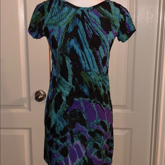 Bright Color Pattern Dress - Size 6 - Picture 4 of 6